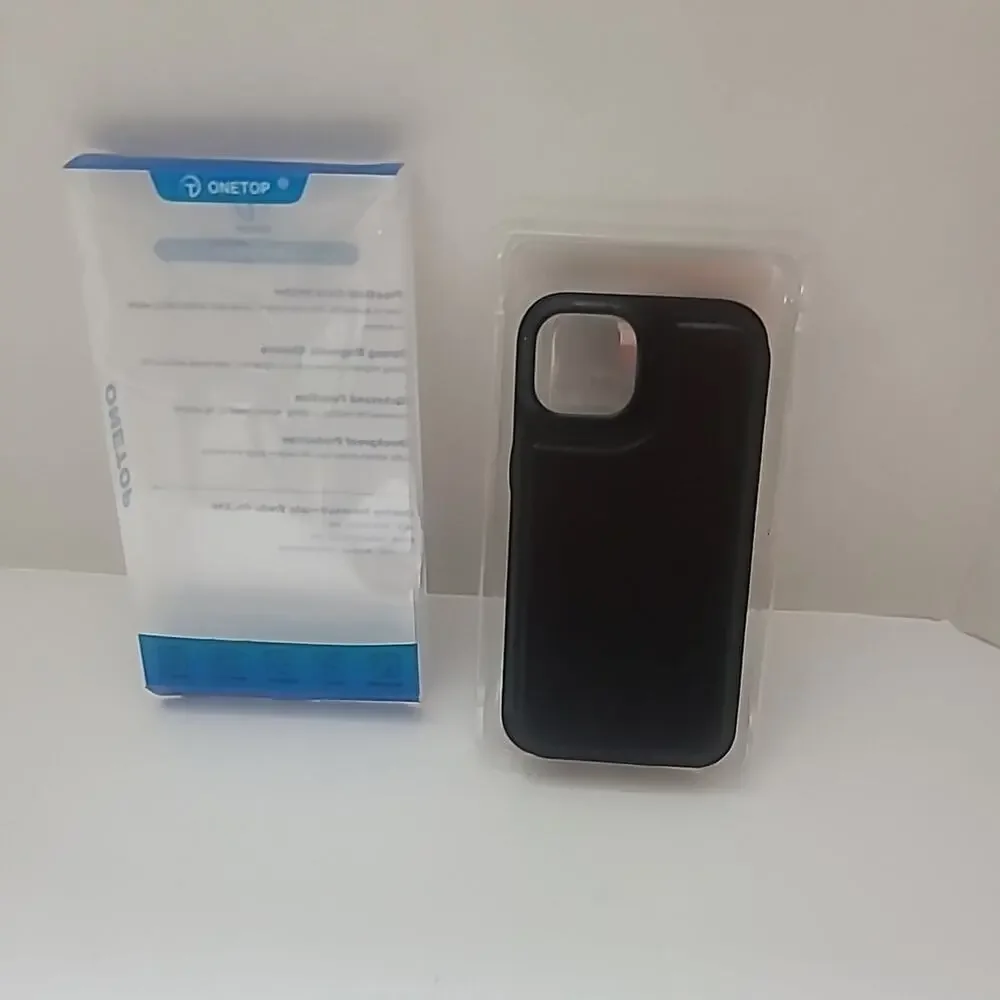 iPhone 15 Bundle Black Wallet Magnet Clasp Card Holder Stand + Screen Protectors